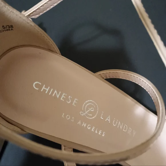 Chinese Laundry Nude Strappy Heels - Picture 3 of 4